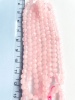 0378-4 Розовый кварц A Grade, огранка, 3 мм, 40 см